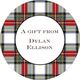 Stewart Plaid Gift Stickers Image 3 of 3
